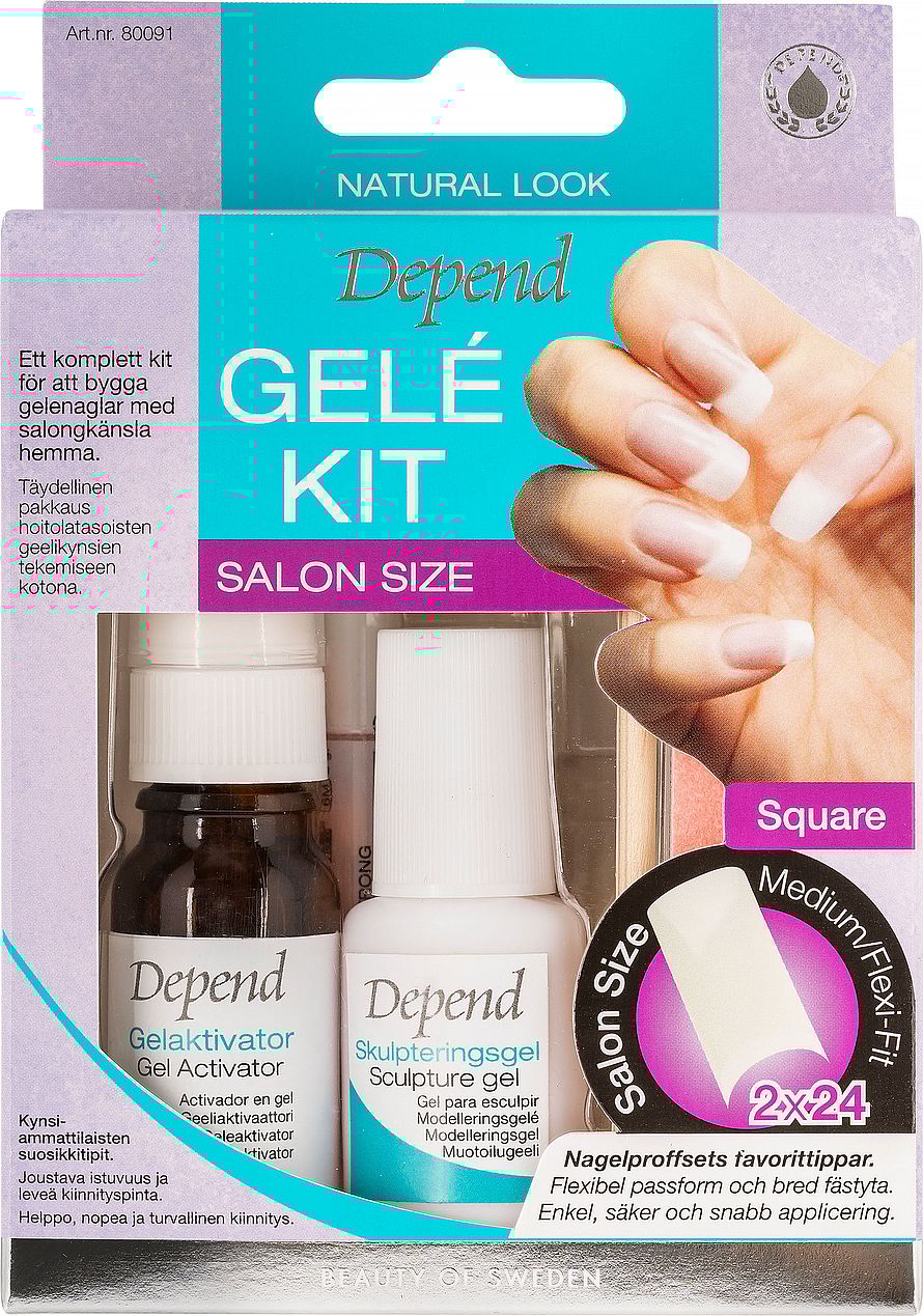 Gel Kit Salon Size Medium Square