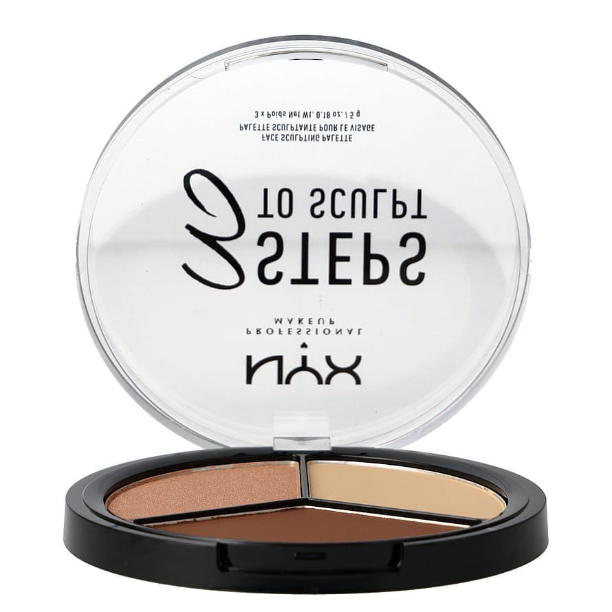3 Steps To Sculpt Face Palette Light