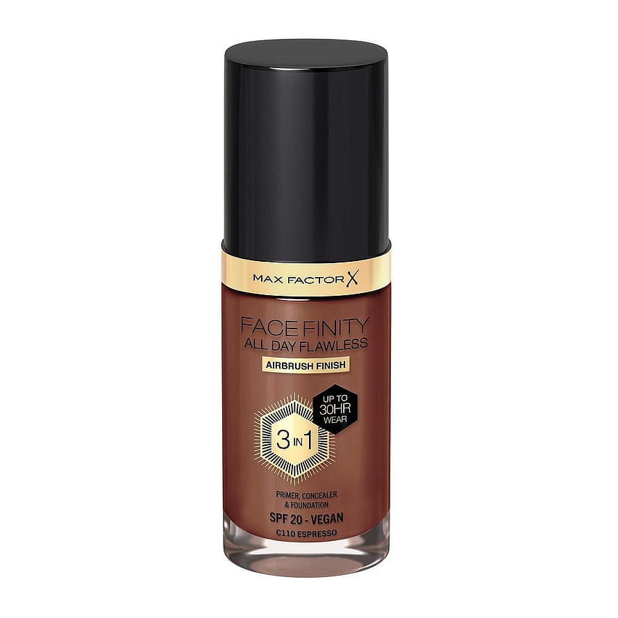 Max Factor Facefinity All Day Flawless 3-In-1 Foundation C110 Espresso