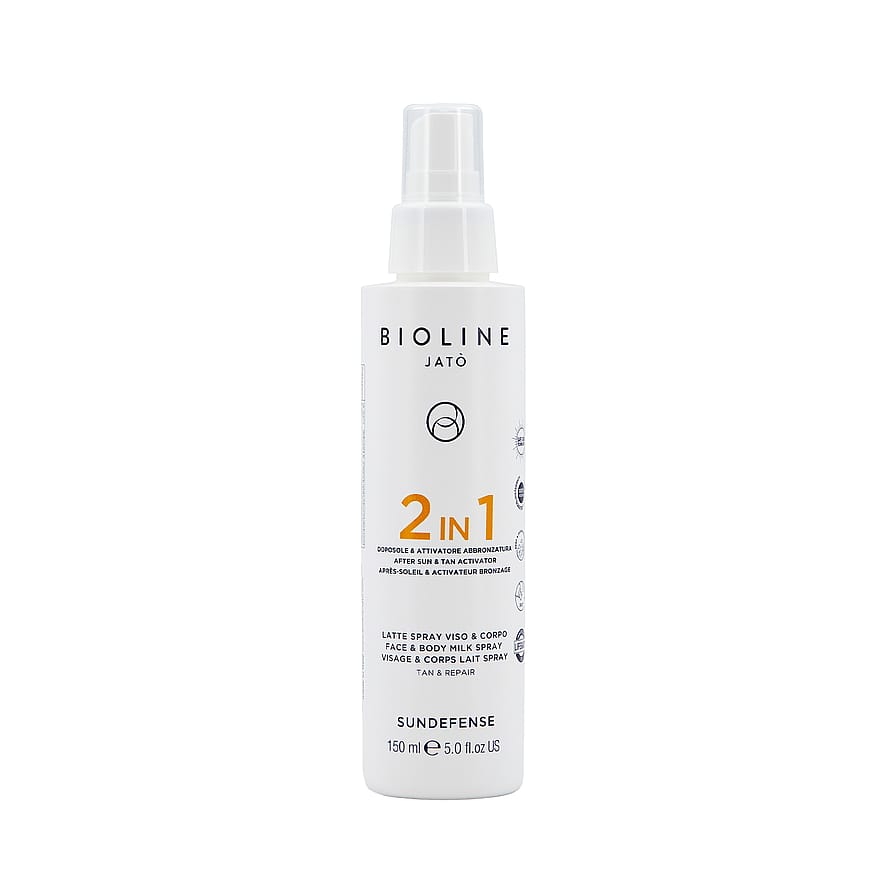 2 IN 1 After Sun & Tan Activator Face & Body Milk Spray Tan & Repair 150 ml
