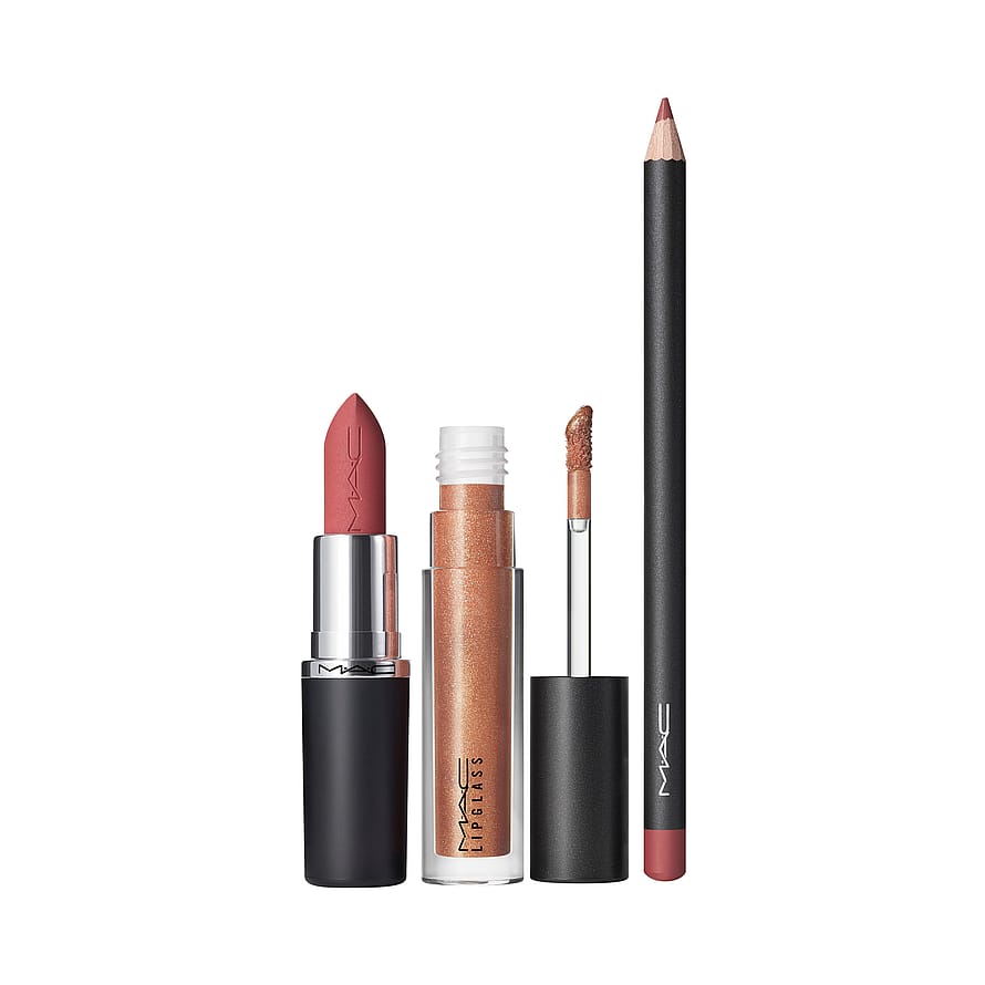 Spring Teddy Lipgloss lipstick and Lipliner Set MAC Spring Teddy Set