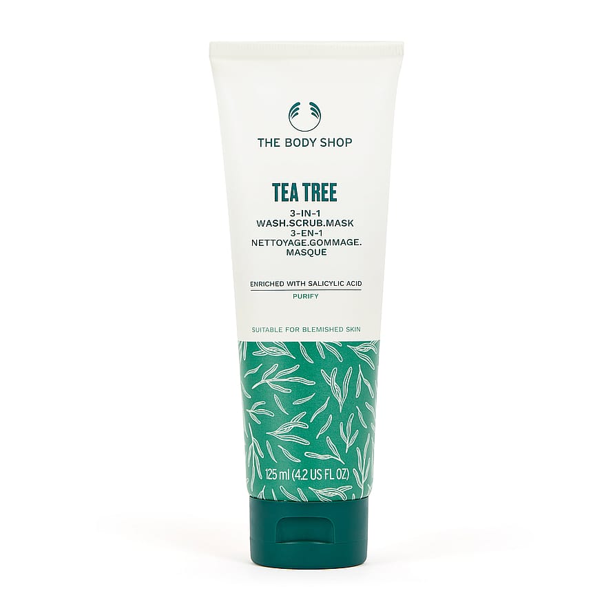 The Body Shop Tea Tree 3-in-1 Wash, Scrub & Mask 125 ml parfym