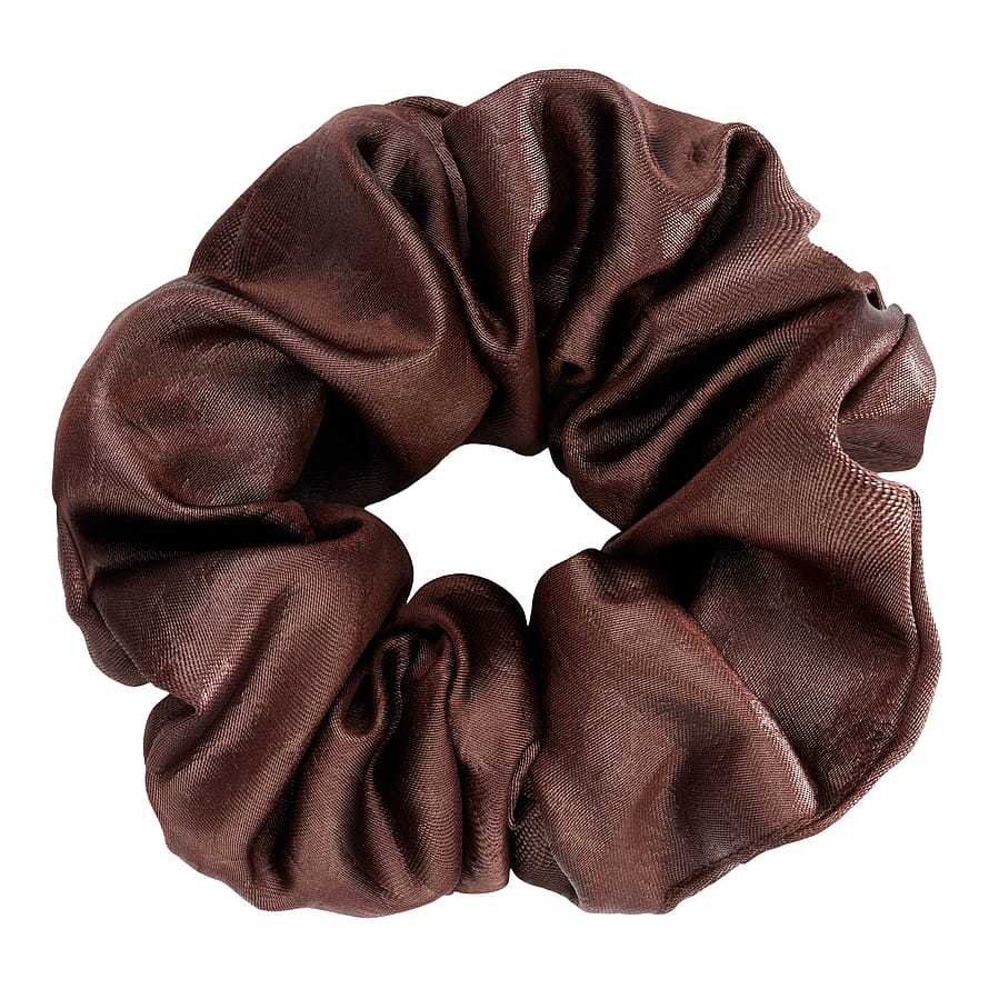 Kicks Beauty Faux Leather Scrunchie Brown Brown parfym