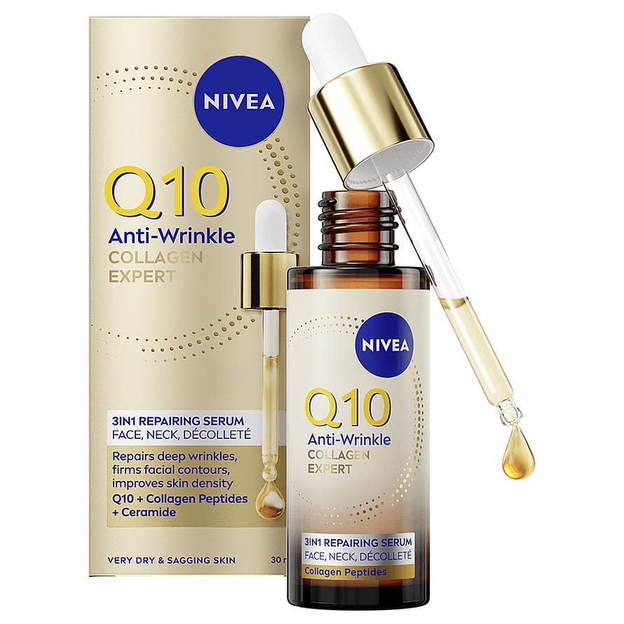 Nivea Nivea Serum Q10 Anti-Wrinkle Collagen Expert 3in1 Repairing Serum 30 ml parfym