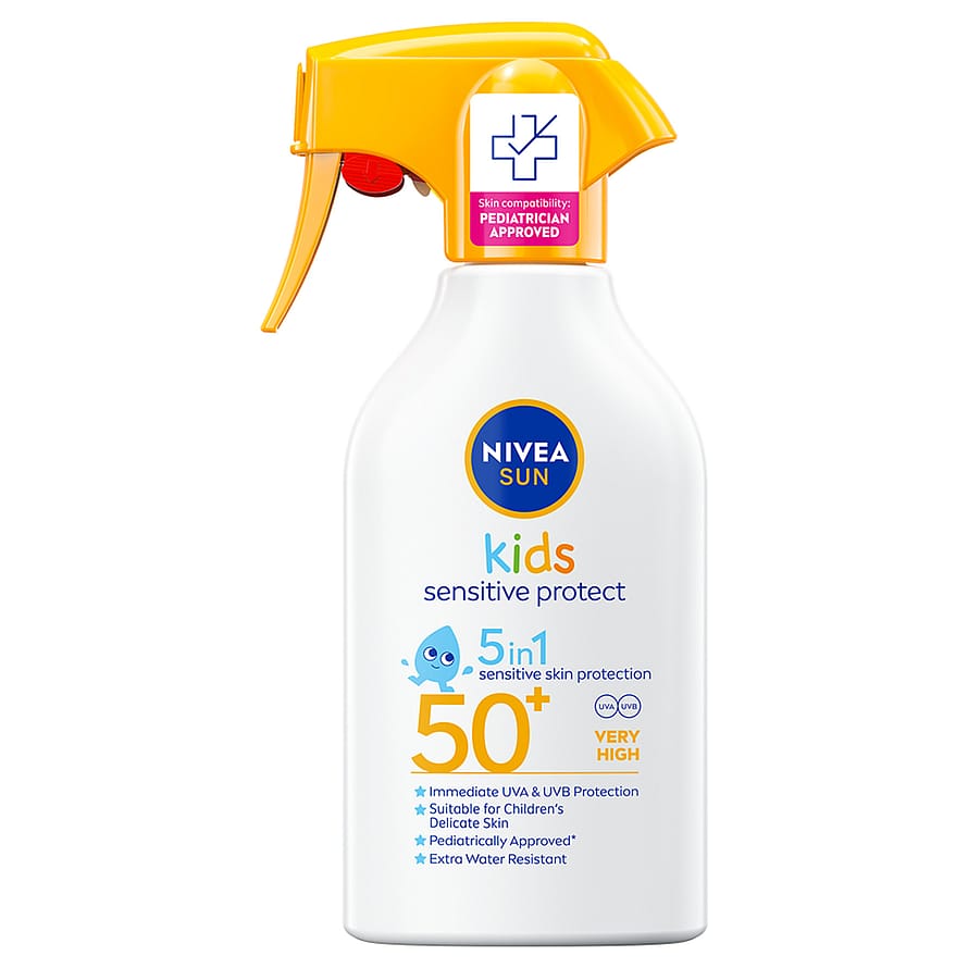 Nivea Nivea Solskydd Kids Sensitive Protect Trigger Spray SPF50+ 250 ml parfym