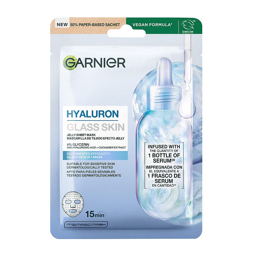 Garnier Garnier Hyaluron Glass Skin Jelly Tissuemask 27 g parfym