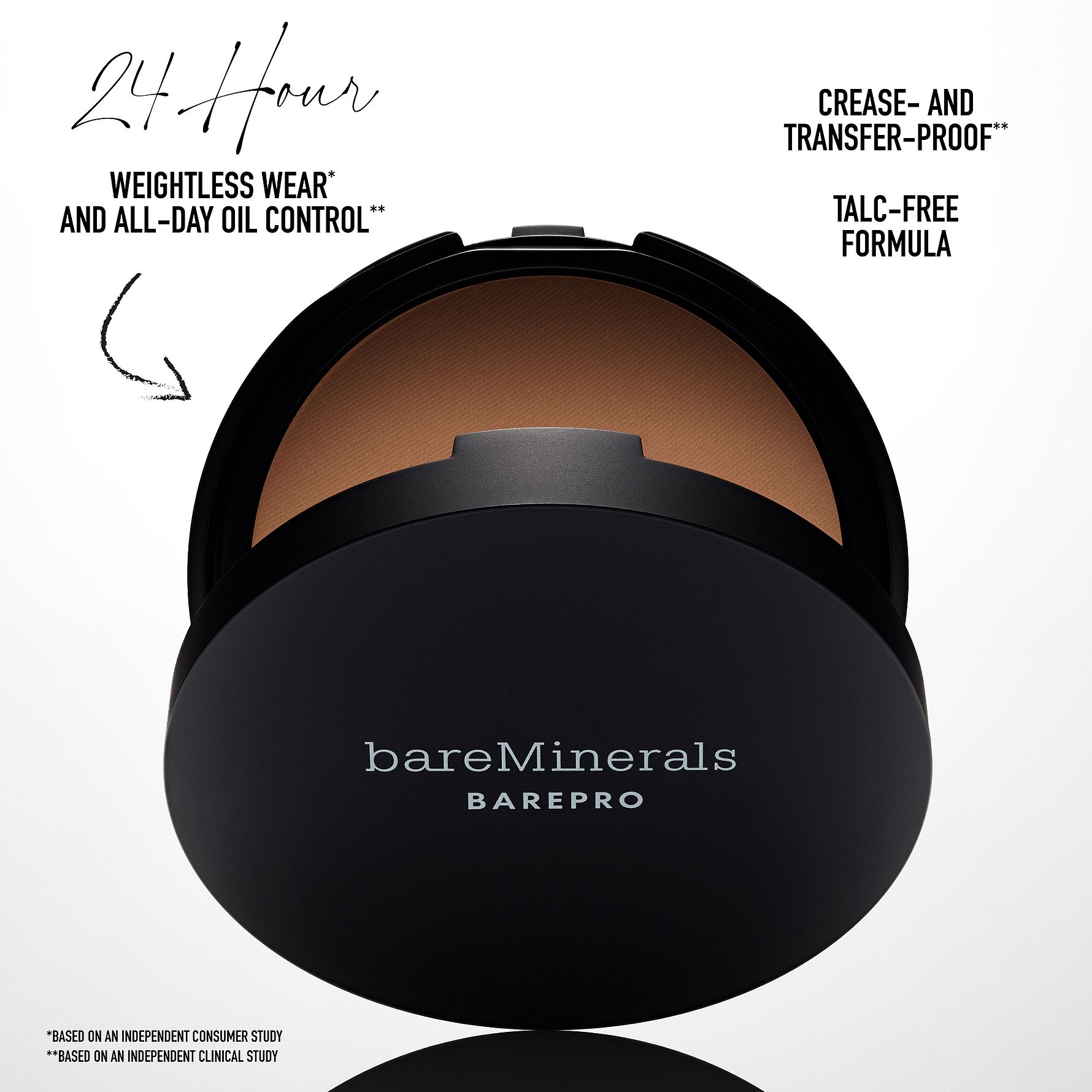 BARE MINERALS BAREPRO PRESSED Puder – 10 G, Langanhaltend, Farbe: 16H Cocoa 30 - Deep 60 Neutral