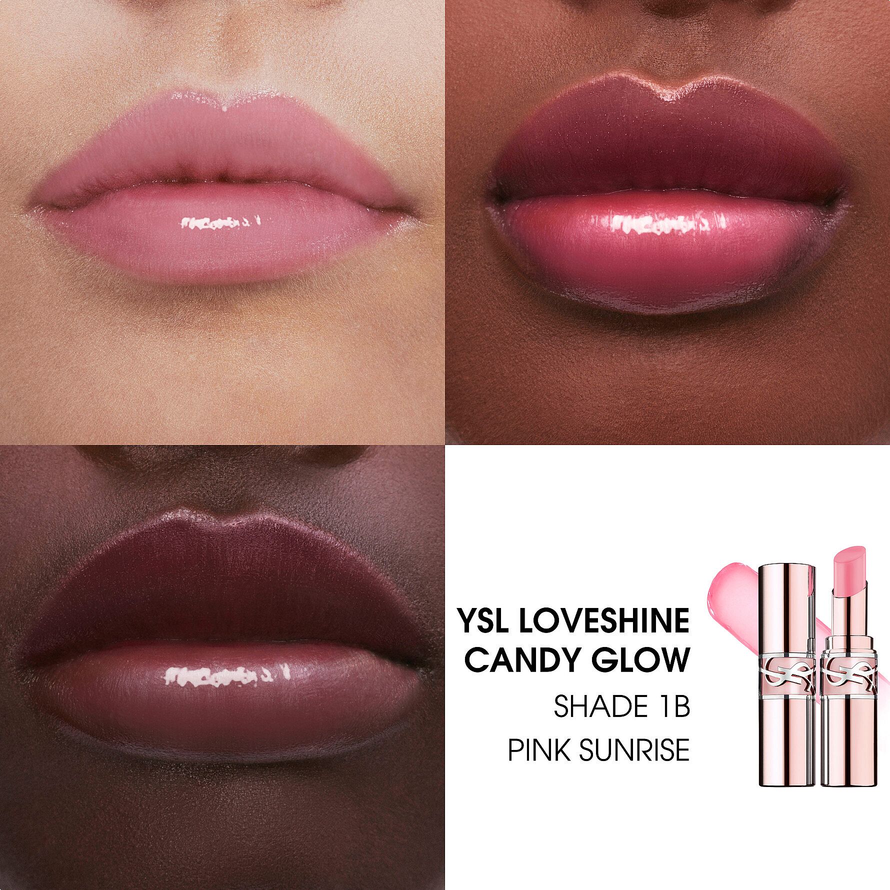 Køb Loveshine Candy Glow Tinted Lip Balm 1B Pink Sunrise fra Yves Saint ...