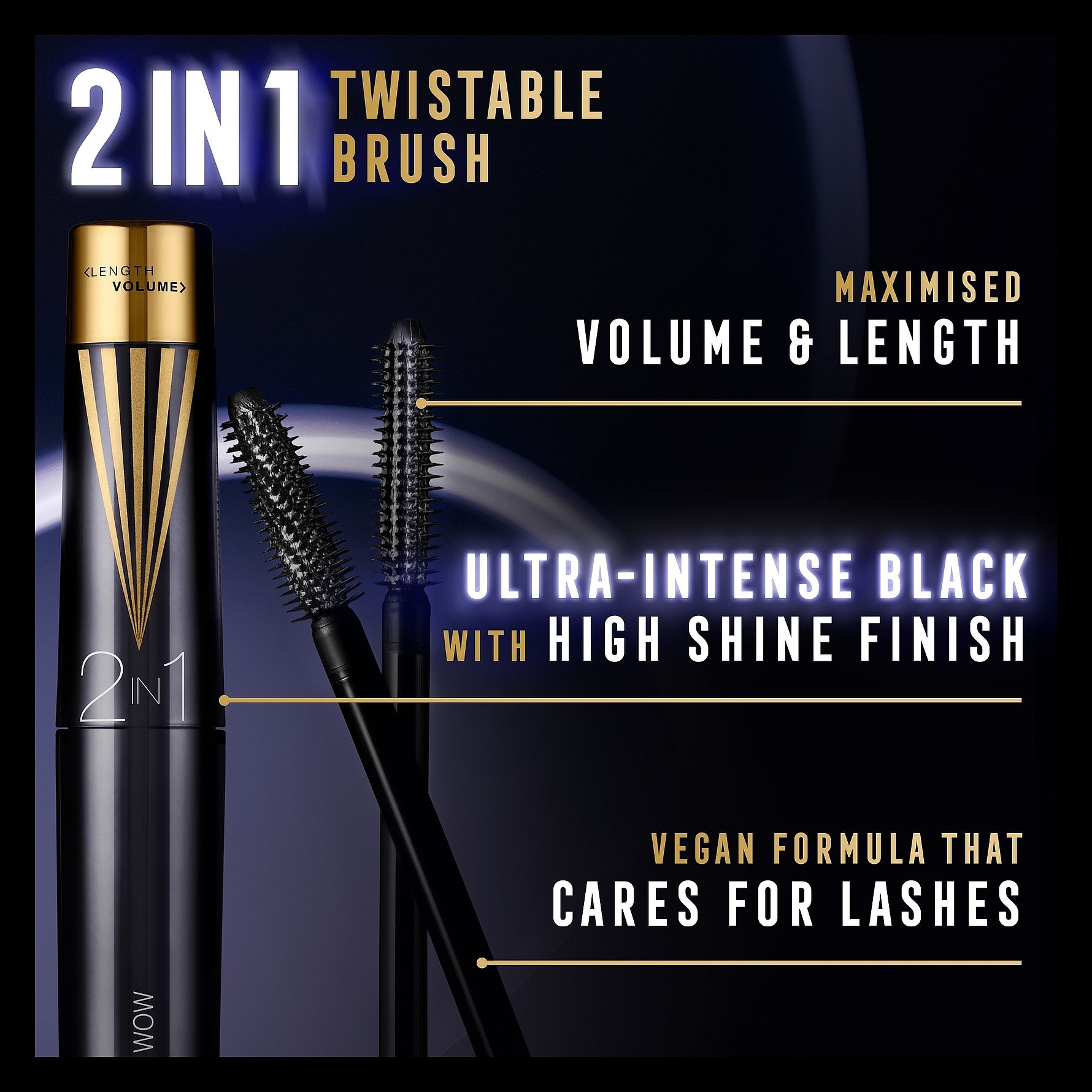 Køb Masterpiece 2 In 1 Lash Wow Mascara Midnight Black fra Max Factor ...