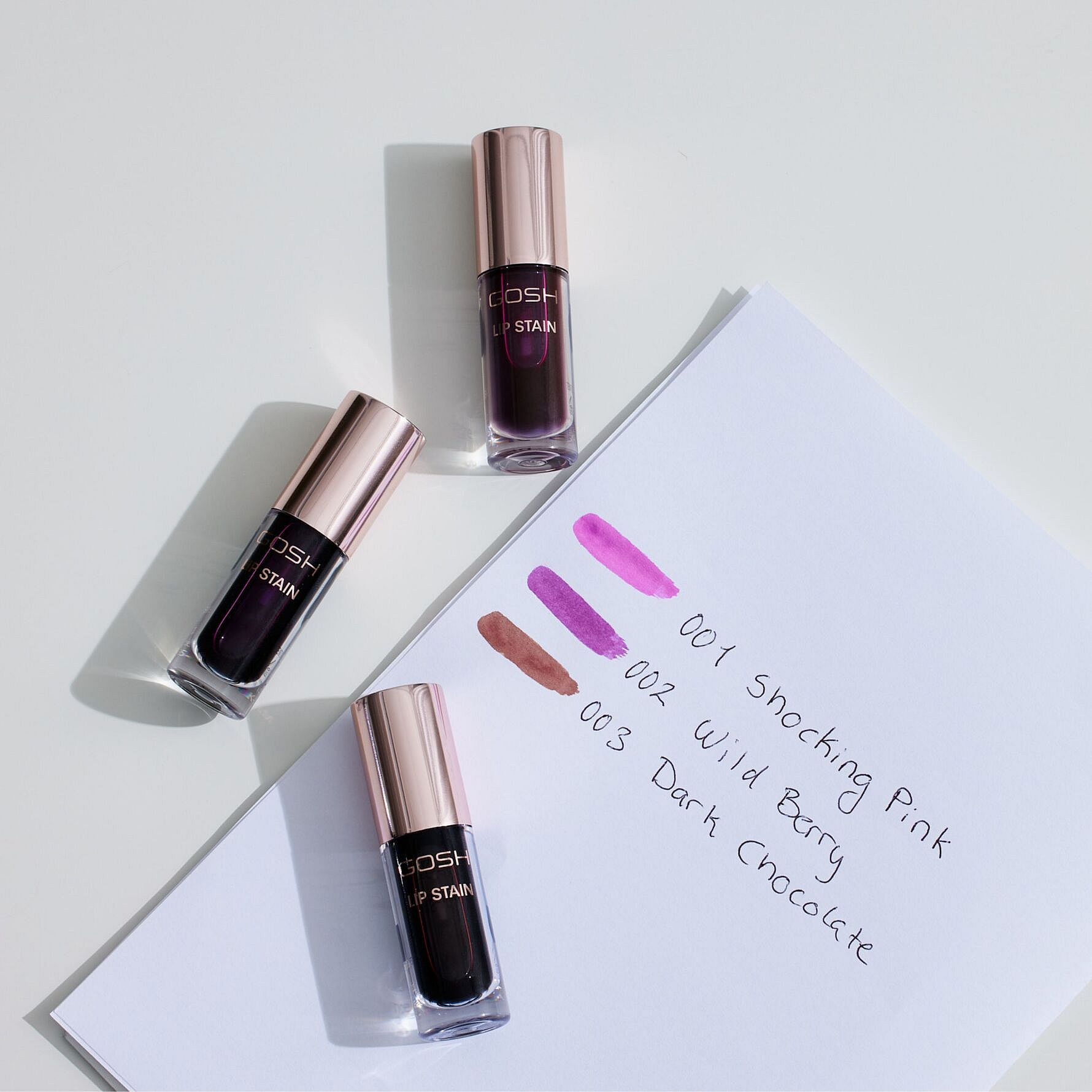 Køb Lip Stain Dark Chocolate fra Gosh Copenhagen Matas