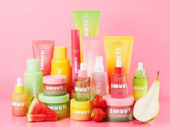 Her ses Smuuti Skin produkter