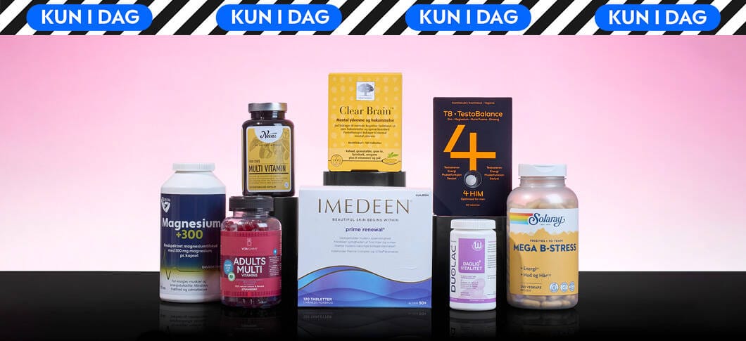 Spar 40% på udv. Helsebrands